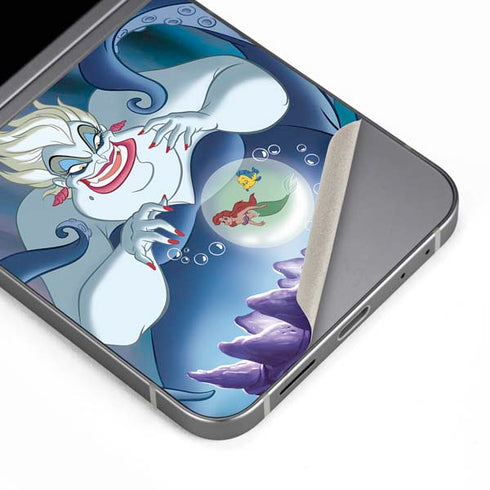 Disney Villains Ursula Ariel and Flounder Galaxy Z Flip6 Skin